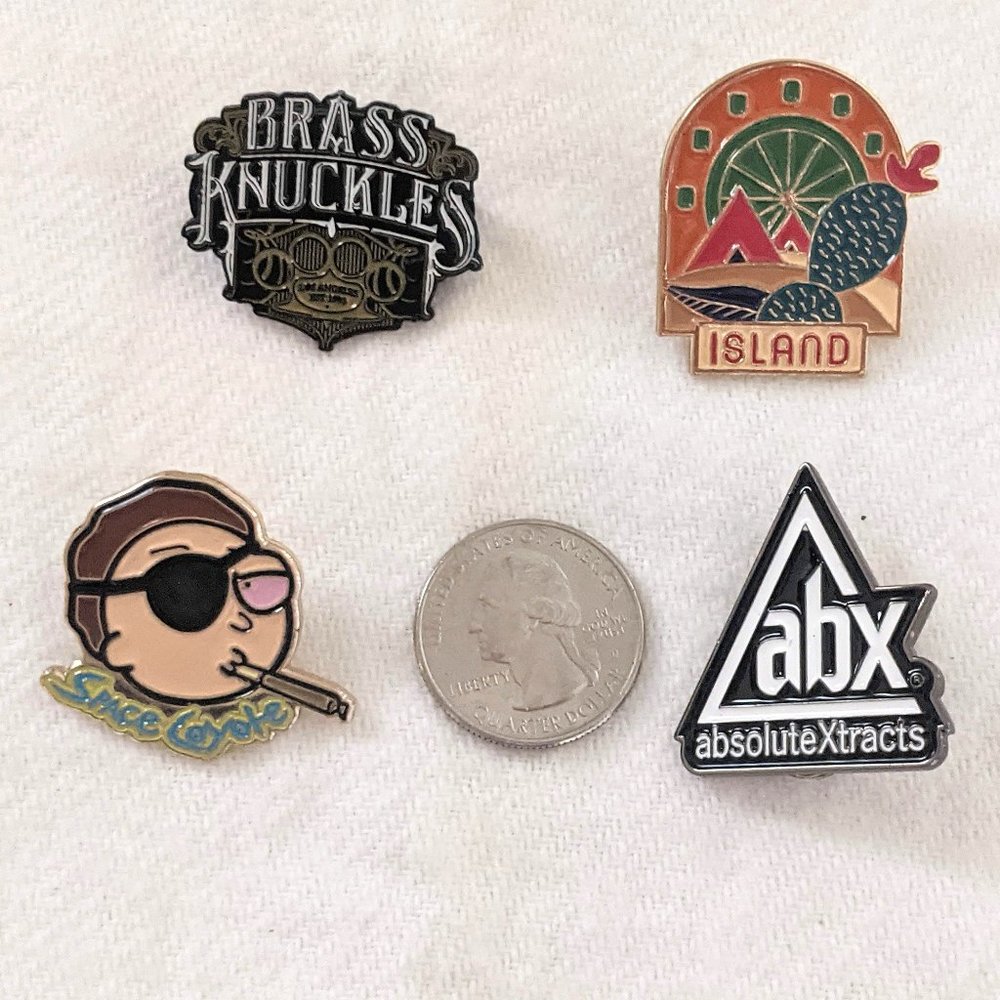 Lot of California Cannabis Brand Enamel Pins